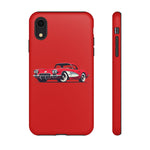 Red Classic Corvette C1 Illustration phone case | Retro Car Tough Case