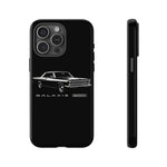 Vintage Galaxie 500 Phone Case | Classic Car Illustration, Black