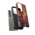Retro Runner Sunset phone case | 80s Vaporwave jogging design