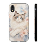 Ragdoll Cat Blue Eyes Soft Watercolor Art Tough Phone Case