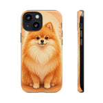 Pomeranian Tiny Fox Fluffy Art Tough Phone Case