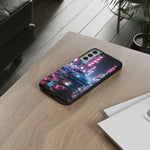 Skyline GT-R Tokyo Rain JDM Night Art Tough Phone Case