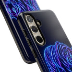 Neon Blue Tiger phone case | tough protective cover