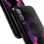 Melancholy Data Poster Phone Case, Glitch Anime Sky Tough Cover