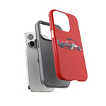 Red Classic Corvette C1 Illustration phone case | Retro Car Tough Case