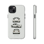 1989 Miata White Triple View Roadster Tough Phone Case Cover