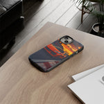 Orange C8 Z06 Flat Plane V8 Speed Art Tough Phone Case