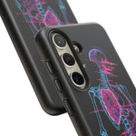 Neon Anatomical Skeleton Phone Case | Internal Displacement Art