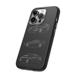Black 300ZX Sports Car Tough Phone Case - Multi View