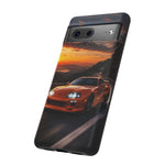 Supra MK4 Orange Touge Night JDM Speed Art Tough Phone Case