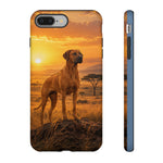 Rhodesian Ridgeback African Savanna Art Tough Phone Case