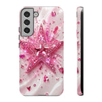 Pink Glitter Star Tough Case | Sparkle Phone Case