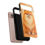 Pomeranian Tiny Fox Fluffy Art Tough Phone Case