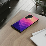 Pastel Mountain Haze Vaporwave Art Tough Phone Case