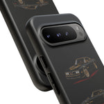 Trans Am Phone Case Black Gold, Three-View Vector Tough Cover