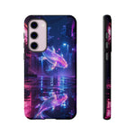 Neon Koi Reflection Vaporwave phone case | Tough Cover