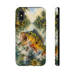 Peacock Bass Fishing Phone Case Angler Tough Cover Gift Art
