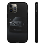 Black C8 Corvette Lights Tough Phone Case