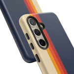 Retro Rainbow Stripe Phone Case | Tough Phone Case