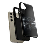Black Sports Car Illustration 2023 Challenger SRT phone case | Car Drift Reflection