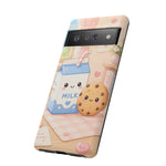 Milk Cookie Phone Case Cute Food Kawaii Tough Cover Gift Art