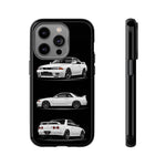 R32 Skyline Phone Case White, Three-View Vector Cover, Gift GTR Fans