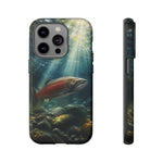 Salmon River Fishing Phone Case, Sunlit Current Cover