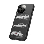 R32 Skyline Phone Case White, Three-View Vector Cover, Gift GTR Fans