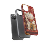 Maneki Neko Lucky Cat Art Tough Phone Case