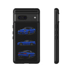 Blue 180SX JDM Sports Car Phone Case Tough Multi View