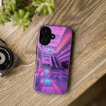 Empty Mall Escalator Vaporwave Art Tough Phone Case