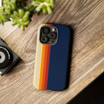 Retro Rainbow Stripe Phone Case | Tough Phone Case