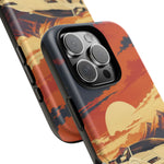 Retro Sunset Countach phone case | Sports car tough cover