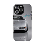 Silver C4 ZR1 Front View phone case | tough case for Vette Drivers