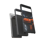 Orange C6 Neon Car Meet Tough Phone Case