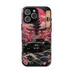Black 300ZX Phone Case, Cherry Blossom Torii Art Tough Cover