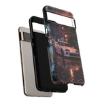 MK4 Supra Rainy Night Blossom Tough Phone Case - Wet Reflection
