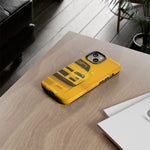 Yellow Skyline Phone Case, R34 GTR 90s JDM Legend Tough Cover for Men Gift