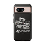 White S2000 Roadster Collage JDM Tough Phone Case Cover Gift
