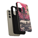 Pearl White NSX Phone Case, Cherry Blossom Torii Art Tough Cover