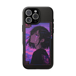 Melancholy Anime Girl Phone Case Vaporwave Tough Case