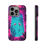 Neon Flamingo Pool Vaporwave Art Tough Phone Case