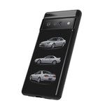 Silver Prelude Sports Coupe Tough Phone Case for JDM Fans