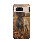 German Wirehaired Pointer Autumn Art Tough Phone Case