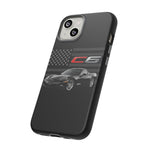Black C6 Phone Case American Sports Car Tough Cover Gift
