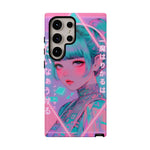 Neon Cyber Geisha phone case | Tough Case