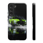 Lime Green 2022 GT500 Phone Case, Smoke Studio Reflection Cover