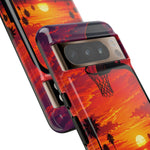Basketball Court Sunset Phone Case | Tough Phone Case