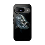 Tarpon Fishing Phone Case, Saltwater Portrait Black Cover, Gift