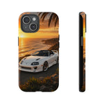 Supra MK4 Super White Targa Coastal Art Tough Phone Case